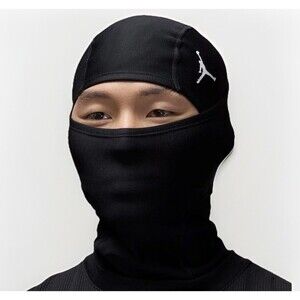Jordan Fly Warm Therma-FIT Adult Hyperwarm Football Hood Ski Mask Black OSFM New